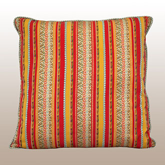 Brights & Stripes Handmade Pillow | Pillow Galleria